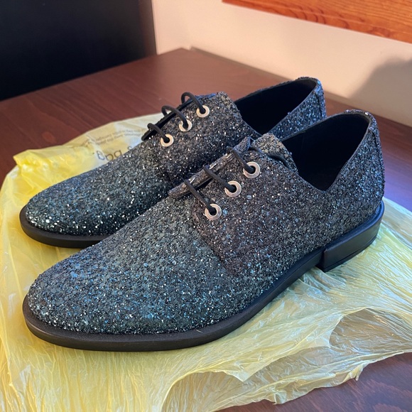 Miista Sparkly Ombré Fade Glitter Oxfords Brogues, NWOT GB3 EU36 US5.5-6 - Picture 3 of 8